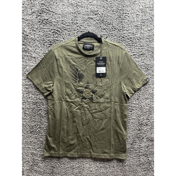 Avirex Other - Avirex Men's Wingstar Short Sleeve Crew Neck Cotton T-Shirt Camo‎ Green M NWD